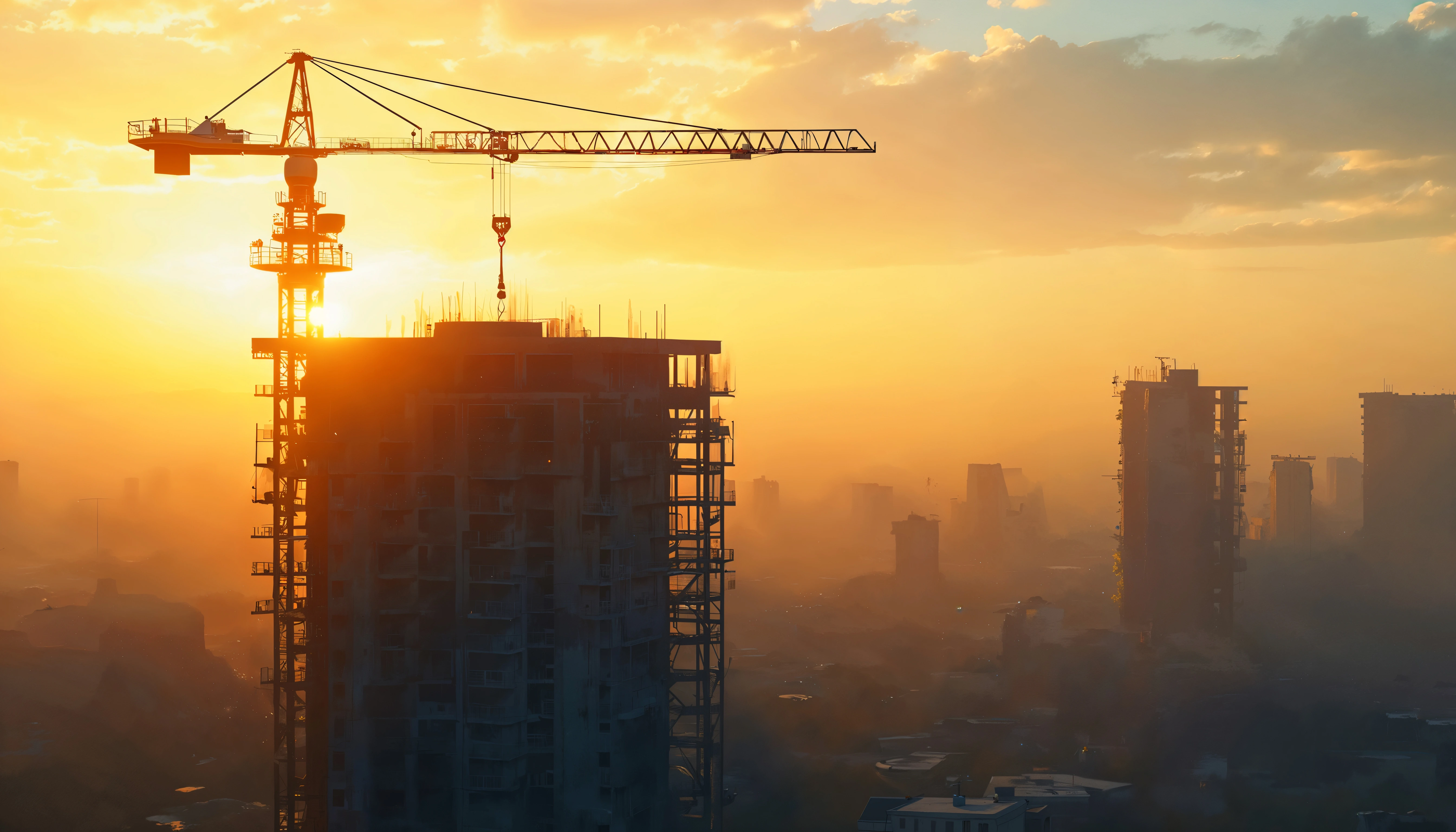 Construction site powered by off-grid solar system
